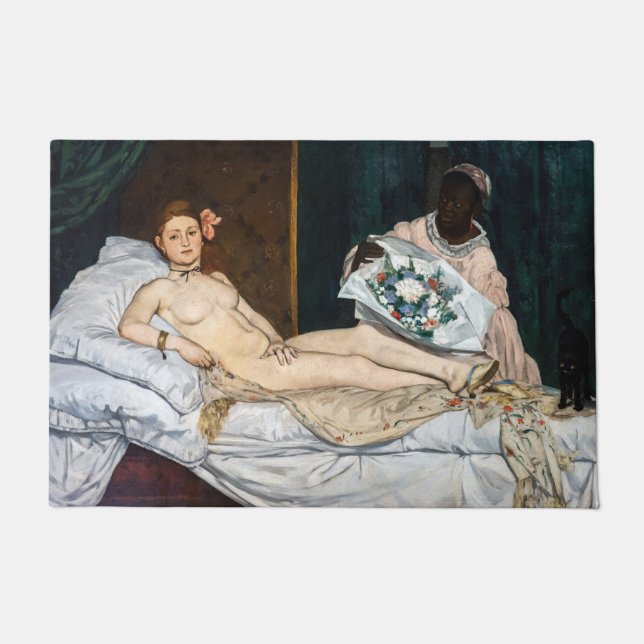 Edouard Manet - Olympia Fußmatte (Vorderseite)