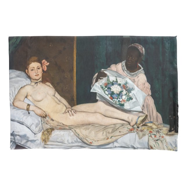 Edouard Manet - Olympia Kissenbezug (Vorderseite)