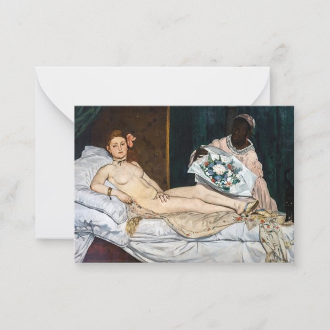 Edouard Manet - Olympia Mitteilungskarte (Vorderseite)