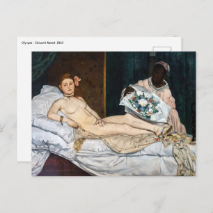 Edouard Manet - Olympia Postkarte
