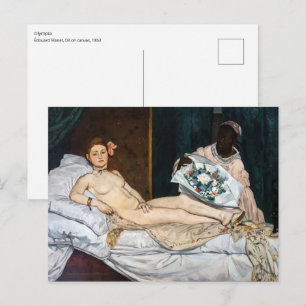 Edouard Manet - Olympia Postkarte