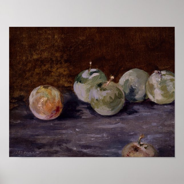 Edouard Manet - Pflaumen Poster (Vorne)