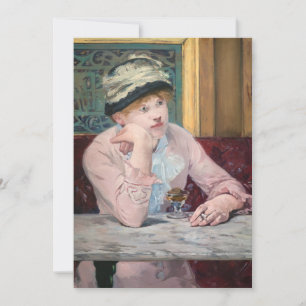 Edouard Manet - Pflaumenbrandy Dankeskarte