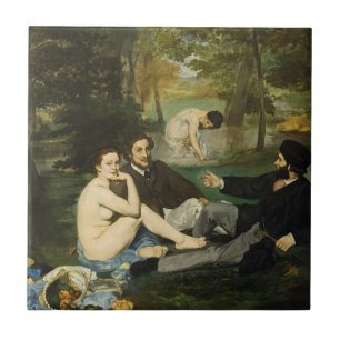 Edouard Manet - Picknick im Grünen Fliese