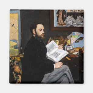 Edouard Manet - Portrait von Emile Zola Magnet