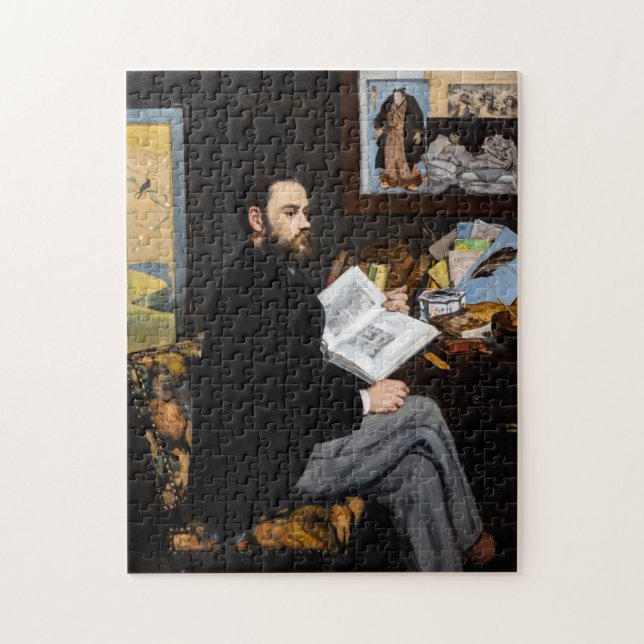 Edouard Manet - Portrait von Emile Zola Puzzle (Vertikal)