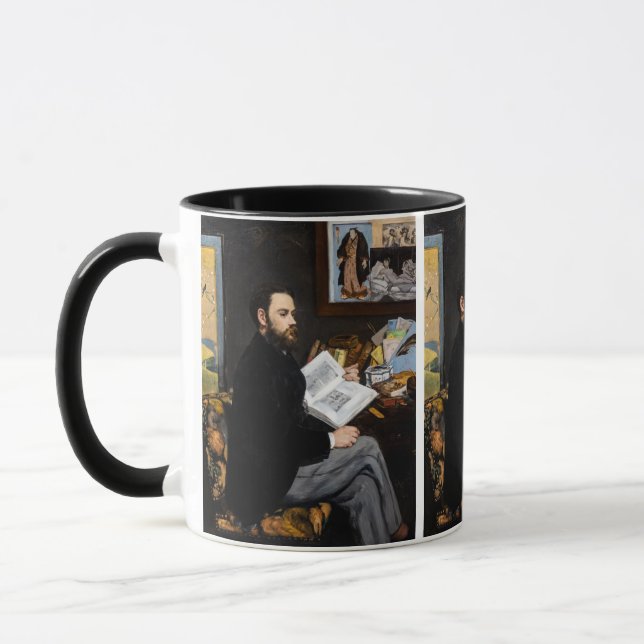 Edouard Manet - Portrait von Emile Zola Tasse (Links)