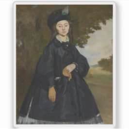 Édouard Manet - Portrait von Madame Brunet Aufkleber