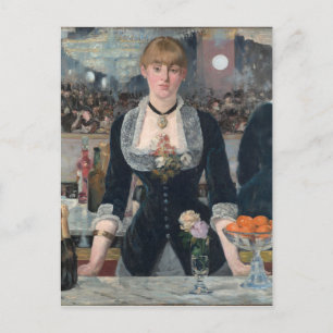 Edouard Manet ' s Eine Bar in den Folies-Bergère Postkarte