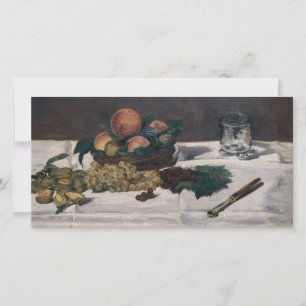 Edouard Manet - Stillleben, Früchte auf einem Tisc Dankeskarte