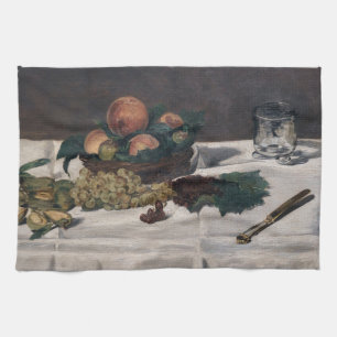 Edouard Manet - Stillleben, Früchte auf einem Tisc Geschirrtuch