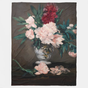 Edouard Manet - Vasen mit Pfingstrosen auf kleinem Fleecedecke