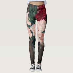 Edouard Manet - Vasen mit Pfingstrosen auf kleinem Leggings