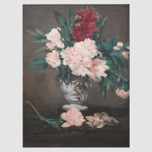 Edouard Manet - Vasen mit Pfingstrosen auf kleinem Seidenpapier