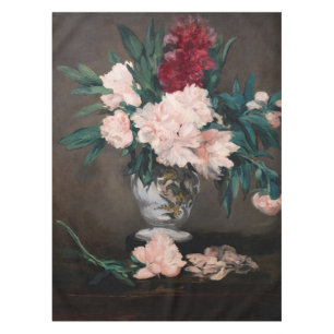 Edouard Manet - Vasen mit Pfingstrosen auf kleinem Tischdecke
