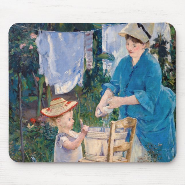 Edouard Manet - Wäsche Mousepad (Vorne)