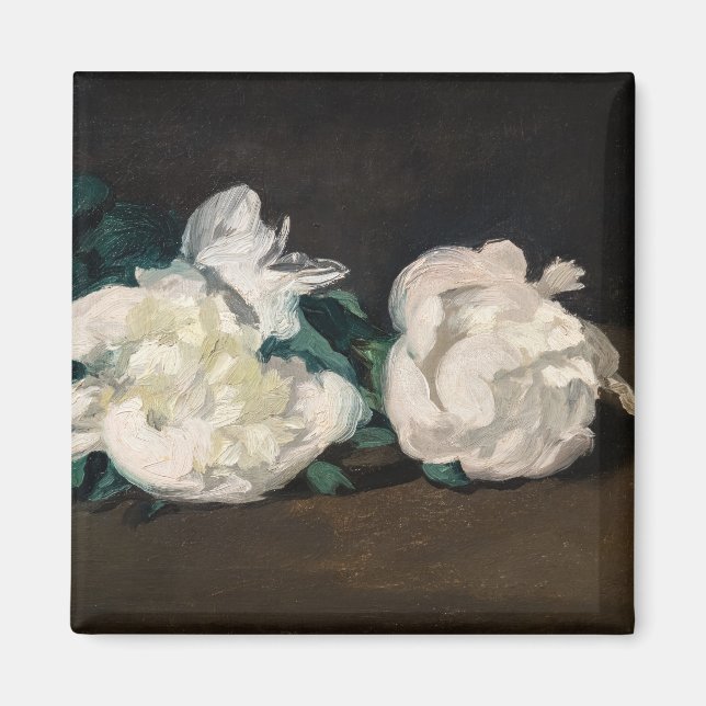 Edouard Manet - Zweig der Weißen Peonies, Secateur Magnet (Vorne)