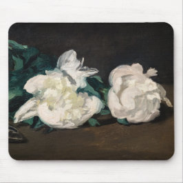 Edouard Manet - Zweig der Weißen Peonies, Secateur Mousepad