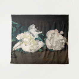 Edouard Manet - Zweig der Weißen Peonies, Secateur Wandteppich