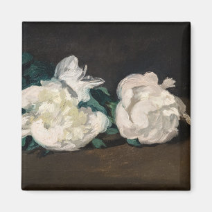 Edouard Manet - Zweig weißer Pfingstrosen, Gartens Magnet
