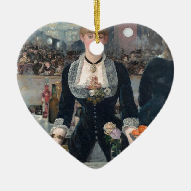 Edouard Manets A-Bar in den Folies-Bergère Keramik Ornament (Vorne)