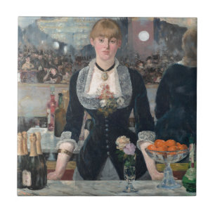 Edouard Manets Eine Bar in den Folies-Bergère Fliese
