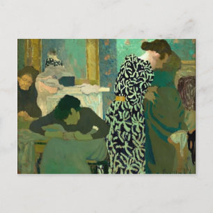 Edouard Vuillard - Das gefederte Kleid Postkarte