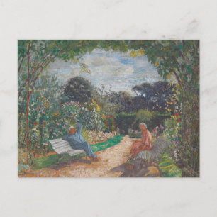 Édouard Vuillard Morgen im Garten, Clos Cezan Postkarte