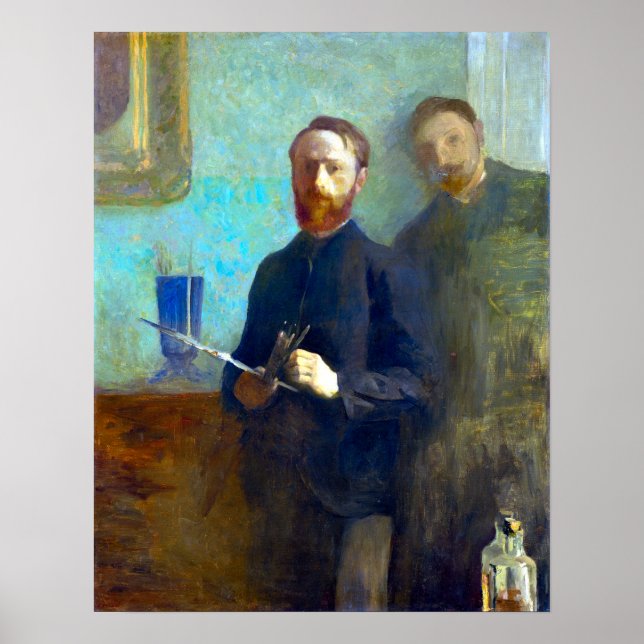 Édouard Vuillard Selbstportrait mit Waroquy Poster (Vorne)