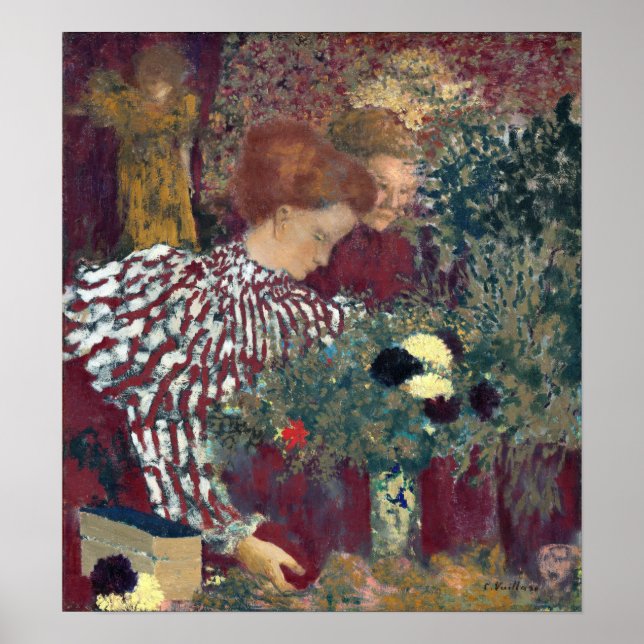 Edouard Vuillard Woman in Strickkleidung Poster (Vorne)
