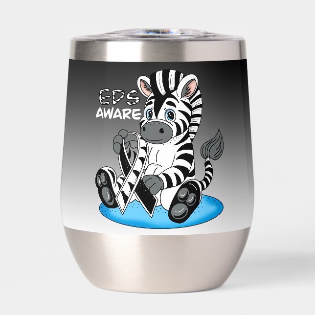 EDS Awareness Zebra Ribbon (Vorderseite)