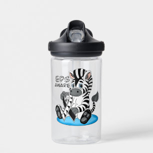 EDS Awareness Zebra Ribbon Trinkflasche