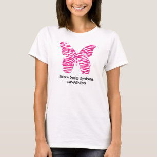 Eds-Bewusstseins-Rosazebra-Schmetterling T-Shirt