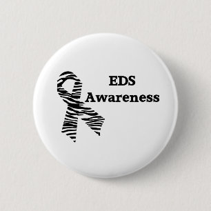 Eds-Bewusstseinzebra-Band-Knopf Button