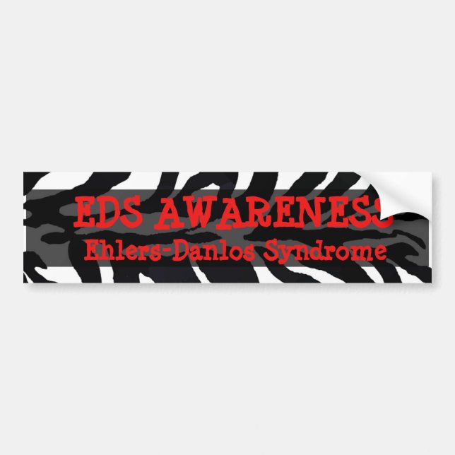 EDS Ehlers-Danlos-Syndrom Autoaufkleber (Vorne)