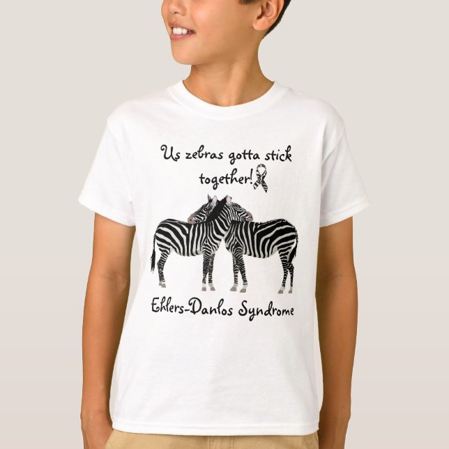 EDS Ehlers-Danlos-Syndrom Unterstützung Sensibilis T-Shirt (Vorderseite)