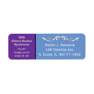 EDS Ehlers-Danlos-Syndrom Versand-Adresse-Etikett