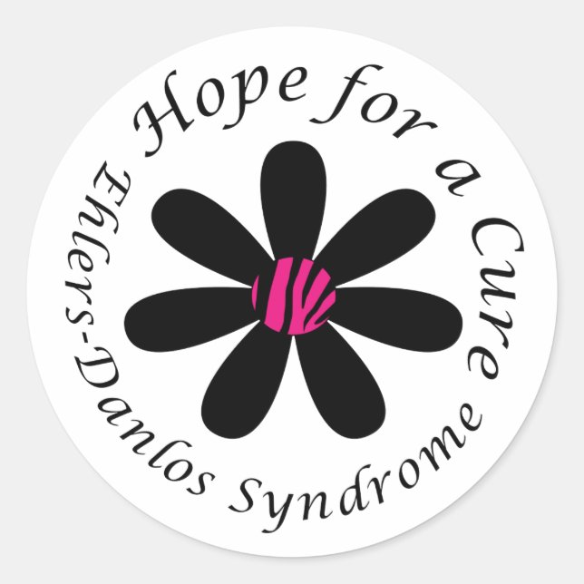 EDS Hope for a Cure Round Sticker (Vorderseite)