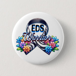 EDS Warrior   Ehlers-Danlos-Syndrom T - Shirt Button