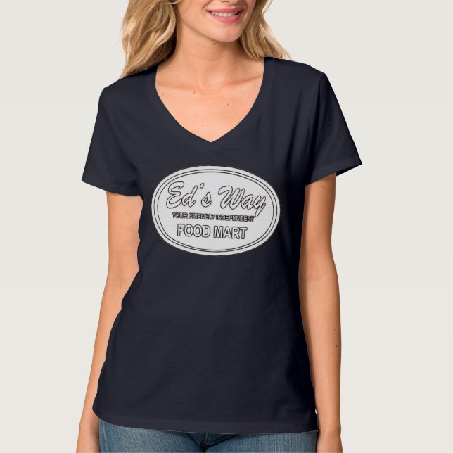 Ed's Way T - Shirt, Inverted white logo T-Shirt (Vorderseite)