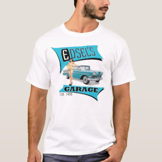 Edsel's Garage in Blau T-Shirt