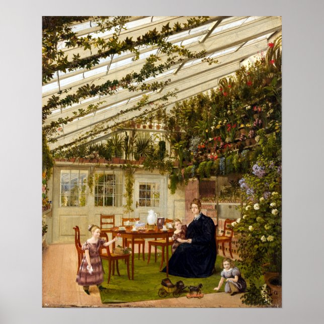 Eduard Gaertner Familie Herr Westfal Conservatory Poster (Vorne)