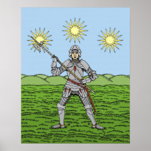 Eduard IV. in Plattenrüstung Poster