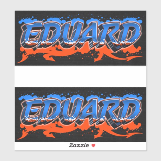 Eduard Vorname Name Graffiti Aufkleber Sticker (Blatt)