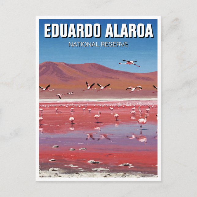 Eduardo Avaroa National Reserve Bolivien Postkarte (Vorderseite)