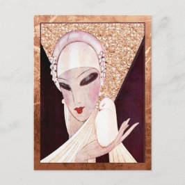 Eduardo Garcia Benito - Dame mit Vogel Postkarte