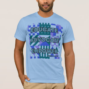 Educate Advocate Empower Geometric T-Shirt