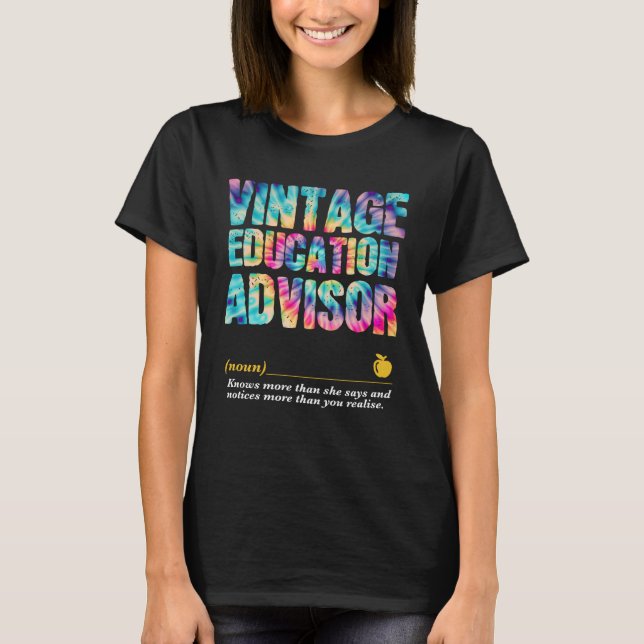 Education Advisor Appreciation Week Back to School T-Shirt (Vorderseite)