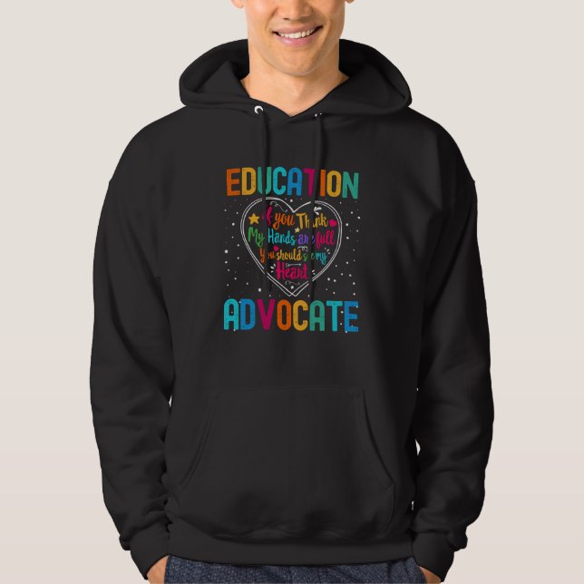 Education Advocate Appreciation Week Back to Schoo Hoodie (Vorderseite)