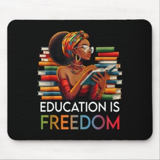 Education Is Dom Black Teacher Books Black History Mousepad